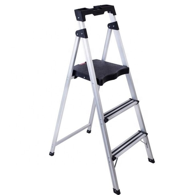 Étagère d'échelle personnalisable en acier en nylon portable pliable en A-frame avec plateforme de travail extensible
