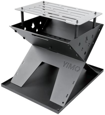 Grill extérieur sans fumée Grill à gaz en acier Corten