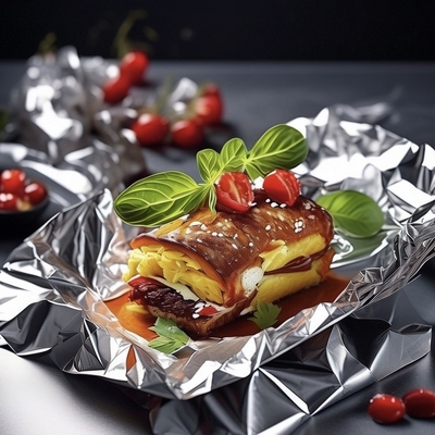 Rouleau de feuille d'aluminium portable pour le ménage de qualité alimentaire pour la cuisson