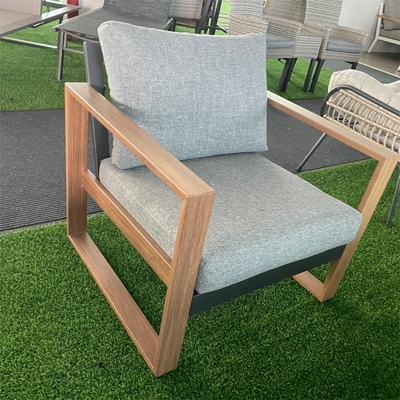 Meubles de jardin en extérieur pliés Canapé en rotin d'aluminium pour table de thé de coin de luxe