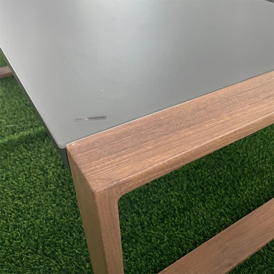 Meubles de jardin en extérieur pliés Canapé en rotin d'aluminium pour table de thé de coin de luxe