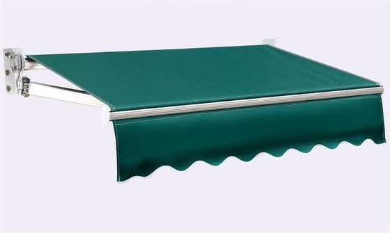 Finition de voile revêtue en PU, type entièrement ouvert, pare-soleil, auvents KD avec cadre en aluminium