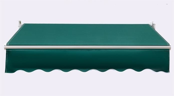Finition de voile revêtue en PU, type entièrement ouvert, pare-soleil, auvents KD avec cadre en aluminium