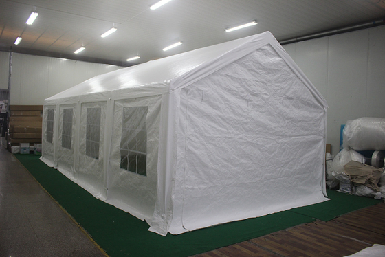 Naturel bois traité sous pression type extérieur 400*800cm Tentes étirables Marquette métallique