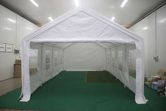 Naturel bois traité sous pression type extérieur 400*800cm Tentes étirables Marquette métallique