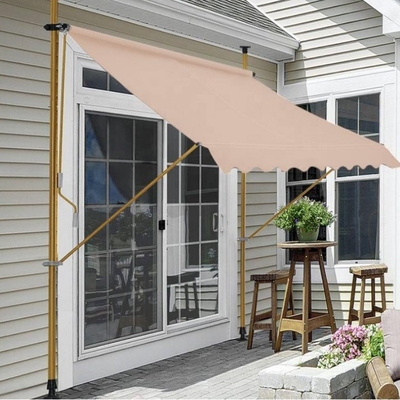 Parvis extérieur, terrasse de jardin, ombre solaire, balcon, auvent rétractable, 2*1,2 m, en acier