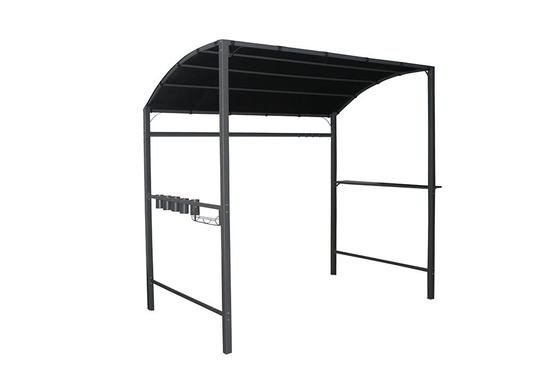 Patio extérieur Polyester BBQ abri barbecue Pavillon avec revêtement de voile en poudre