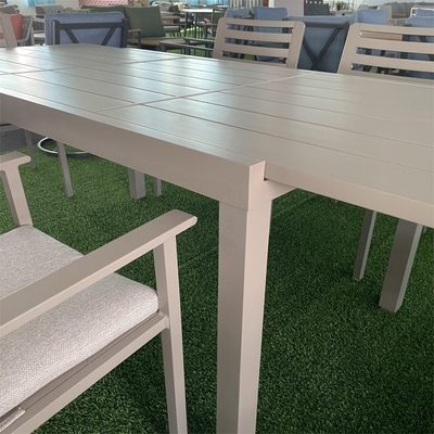 Couchette en aluminium en rotin en extérieur pliée de style moderne pour table de thé de jardin de luxe