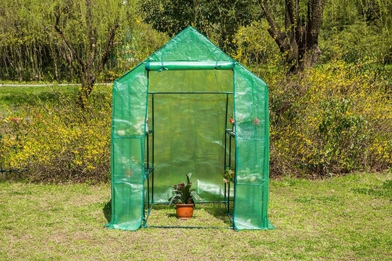 Cadre de serre en métal lourd résistant à l'eau de plastique de ventilation pour la croissance des plantes en plein air