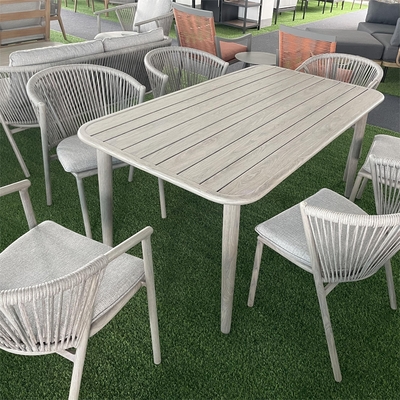 Meubles de jardin en extérieur Bistro en aluminium canapé en rotin ensemble avec table basse de luxe