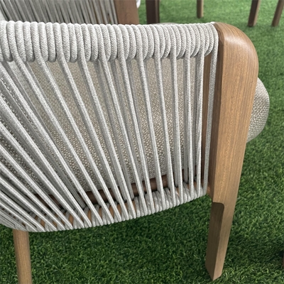 Meubles de jardin en extérieur Ensemble de canapé en rotin en aluminium Table de loisirs Ensemble de dîner
