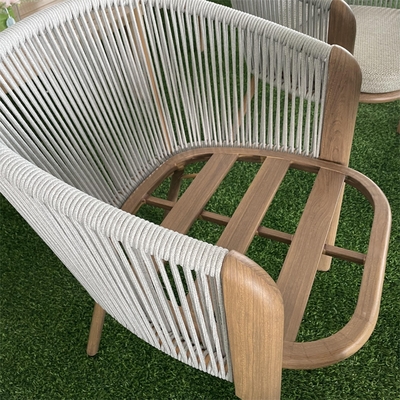 Meubles de jardin en extérieur Ensemble de canapé en rotin en aluminium Table de loisirs Ensemble de dîner