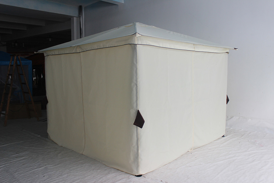 Cadre en acier et taille de l'emballage 209*33*14.5cm 3.3*3.3M Tente de gazebo pliable pour jardin
