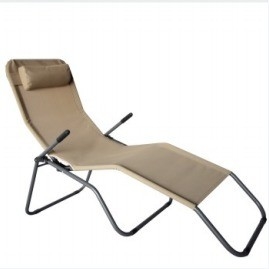 Chaise de salon pliable Patio Plage confortable Plié Oui