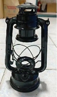 Lumière suspendue de type métallique de type vintage décor de verre de camping Lampes à huile de kérosène de grande capacité