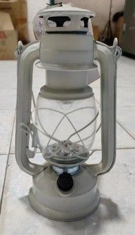 Lumière suspendue de type métallique de type vintage décor de verre de camping Lampes à huile de kérosène de grande capacité