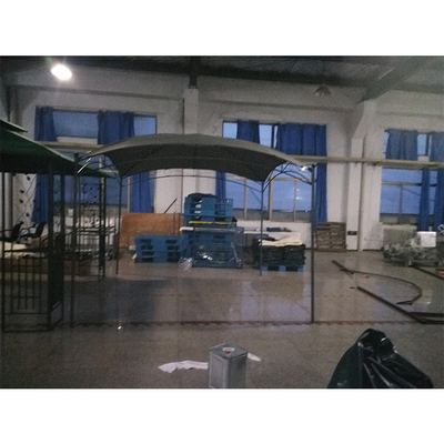 Patio extérieur Carport avec cadre en acier 3 * 3M Parfum jardin Blanc toit de canopée de mariage
