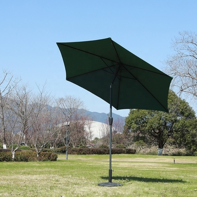 Crème solaire personnalisable manuelle pour jardin en plein air Parapluie à porte-à-faux Parapluie pour patio