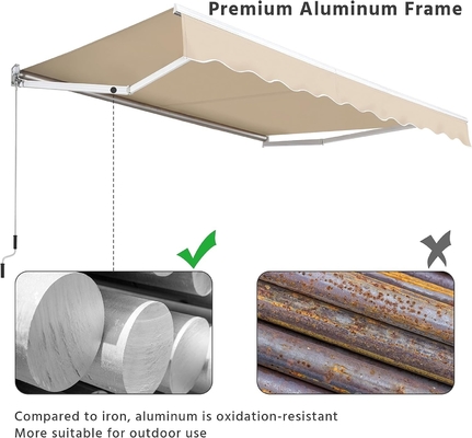 Cadre en aluminium type pleinement ouvert pare-soleil auvents KD Idéal pour les exigences du client
