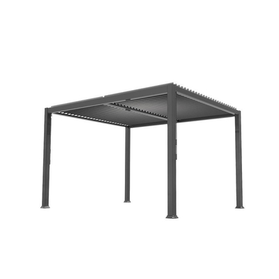 Pergola en aluminium de jardin extérieur avec système de toit étanche