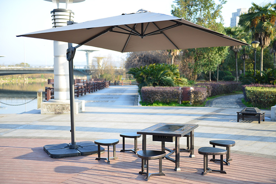 Parapluie à main de luxe pour jardin de patio personnalisé meubles d'extérieur pliables 3m 150cm