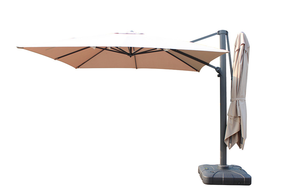 Parapluie de jardin à double canopée pour meubles d'extérieur 3m Design économique