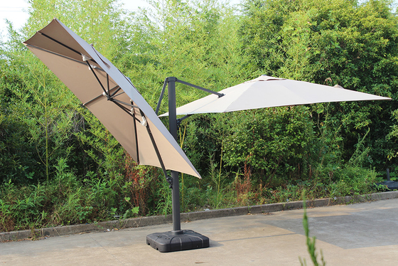 Parapluie de jardin à double canopée pour meubles d'extérieur 3m Design économique