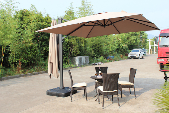Parapluie de jardin à double canopée pour meubles d'extérieur 3m Design économique