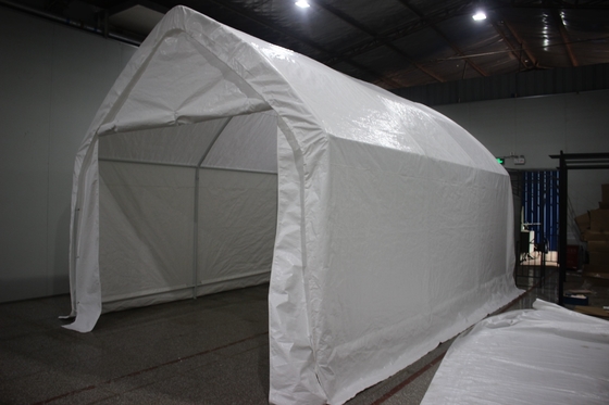 360*600*340cm Portable grande canopée imperméable à l'eau Tente de garage de voiture extérieure avec cadre revêtu de poudre