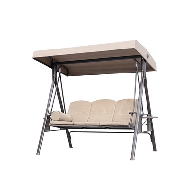 200*124*170cm Décorations de jardin À l'extérieur Lit sur banc coussiné avec auvent Pergola Pavillon