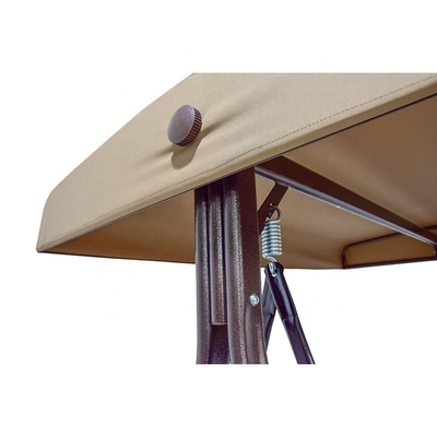 200*124*170cm Décorations de jardin À l'extérieur Lit sur banc coussiné avec auvent Pergola Pavillon