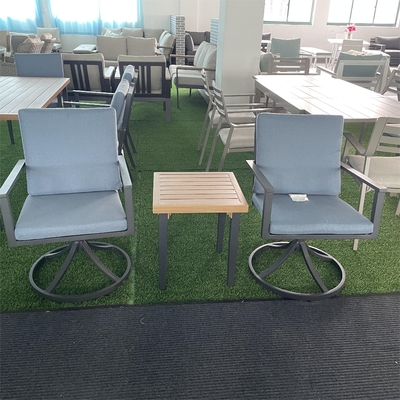 Couleur personnalisable Meubles de jardin extérieur Canapé en rotin en aluminium