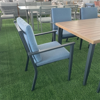 Couleur personnalisable Meubles de jardin extérieur Canapé en rotin en aluminium