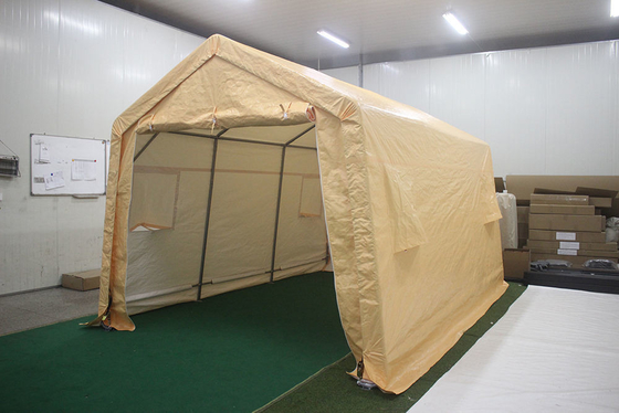 Carport pratique pour un seul véhicule avec cadre en acier enduit de poudre et couverture en tissu