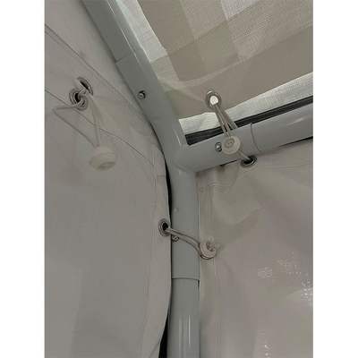 Carport à toit pliable extérieur grand personnalisé avec finition en poudre
