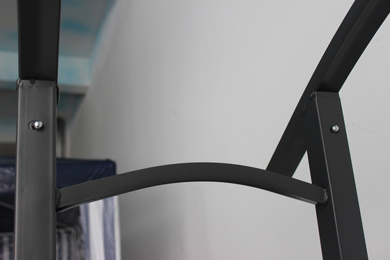 Arc métallique personnalisable pour jardin et gazebo de patio en noir couleur non recouvert