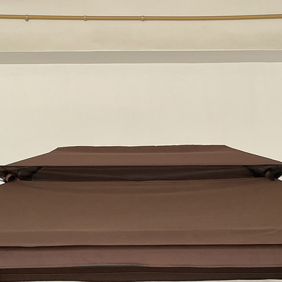 Y courrier d'emballage du patio Canopy lit balançant pour le luxe loisirs Tente de mobilier extérieur