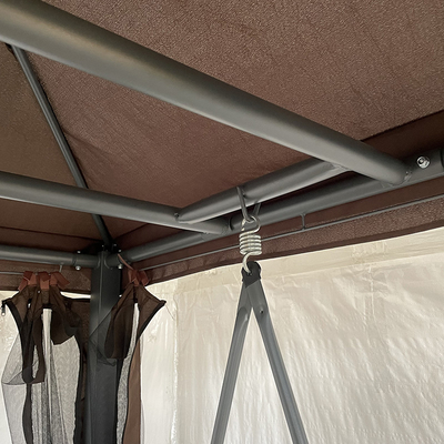 Y courrier d'emballage du patio Canopy lit balançant pour le luxe loisirs Tente de mobilier extérieur