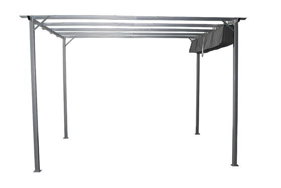 3*3.5*2.35M attaché à la maison cadre en aluminium blanc aube prix de marché auvents