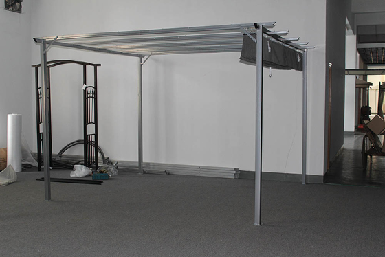 3*3.5*2.35M attaché à la maison cadre en aluminium blanc aube prix de marché auvents