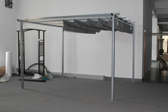 3*3.5*2.35M attaché à la maison cadre en aluminium blanc aube prix de marché auvents