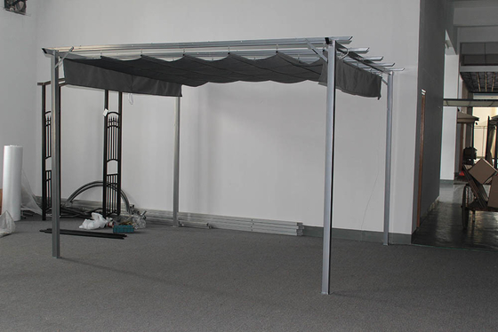 3*3.5*2.35M attaché à la maison cadre en aluminium blanc aube prix de marché auvents