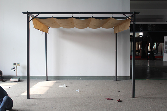 Personnalisable 3.1*3.1*2.3M Aluminium extérieur rétractable Pergola Canopy pour le jardin patio
