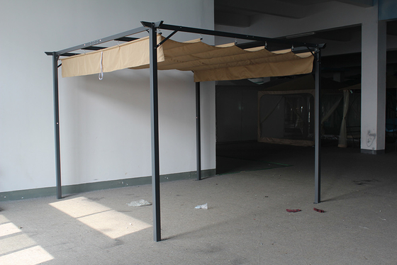 Personnalisable 3.1*3.1*2.3M Aluminium extérieur rétractable Pergola Canopy pour le jardin patio