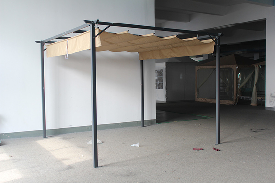 Personnalisable 3.1*3.1*2.3M Aluminium extérieur rétractable Pergola Canopy pour le jardin patio