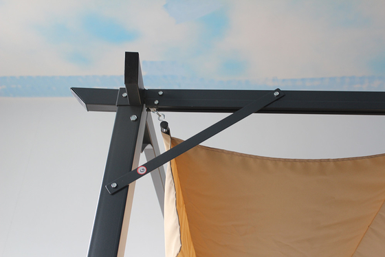 Personnalisable 3.1*3.1*2.3M Aluminium extérieur rétractable Pergola Canopy pour le jardin patio