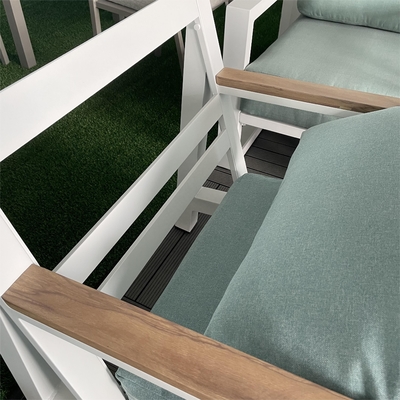 Meubles de jardin en extérieur Canapé en rotin d'aluminium Pour une table de luxe