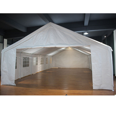 6*12M Garage portable avec portes pliantes à paroi latérale Tente à toit métallique extérieure lourde
