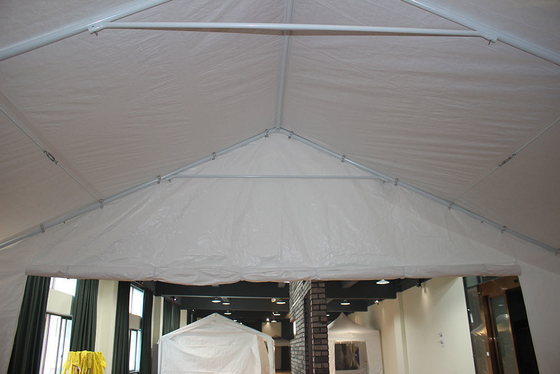 6*12M Garage portable avec portes pliantes à paroi latérale Tente à toit métallique extérieure lourde