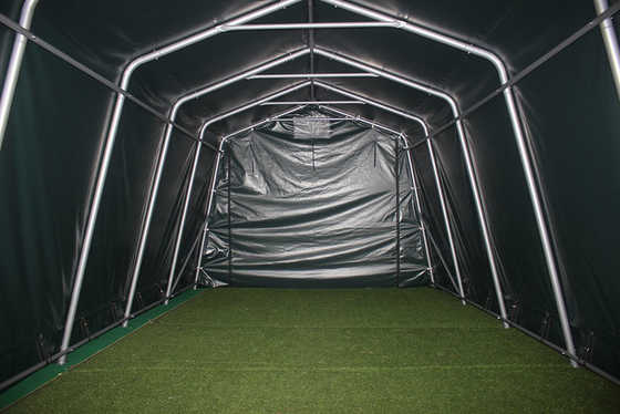 Non recouvert PVC imperméable pliable lourd entrepôt de grande taille entrepôt extérieur dôme carport
